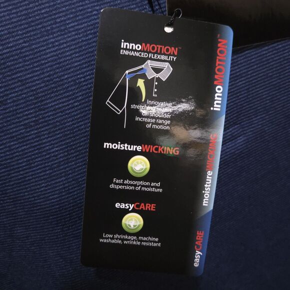 Athletic Performance Polo Shirt Mens Lg Lightweight Short Sleeve Collared Golf - Picture 15 of 16